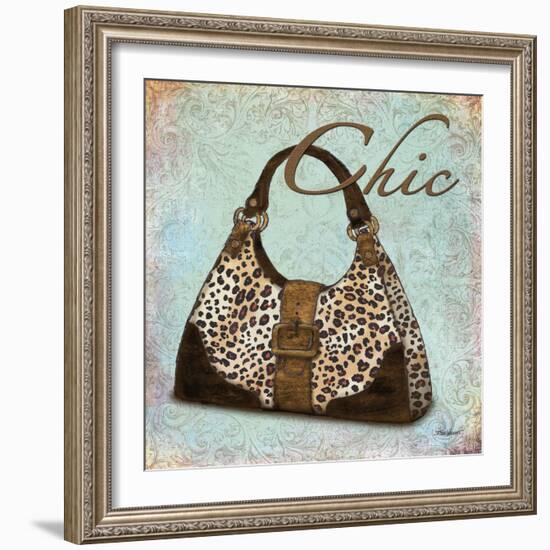 Blue Chic Purse-Todd Williams-Framed Art Print