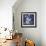 Blue Chinoserie Garden1-Studio M-Framed Art Print displayed on a wall