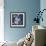 Blue Chinoserie Garden1-Studio M-Framed Art Print displayed on a wall