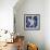 Blue Chinoserie Garden2-Studio M-Framed Art Print displayed on a wall