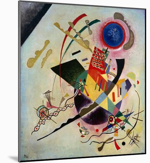 Blue Circle, 1922-Wassily Kandinsky-Mounted Giclee Print