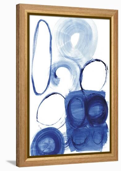 Blue Circle Study I-Jodi Fuchs-Framed Stretched Canvas