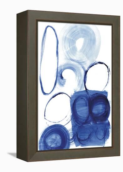 Blue Circle Study I-Jodi Fuchs-Framed Stretched Canvas