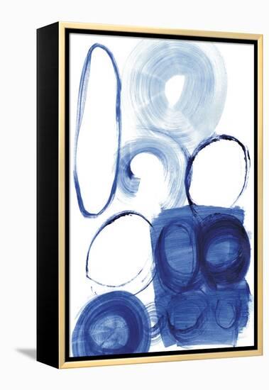 Blue Circle Study I-Jodi Fuchs-Framed Stretched Canvas