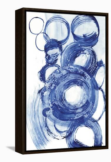 Blue Circle Study II-Jodi Fuchs-Framed Stretched Canvas