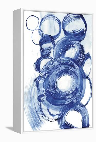 Blue Circle Study II-Jodi Fuchs-Framed Stretched Canvas