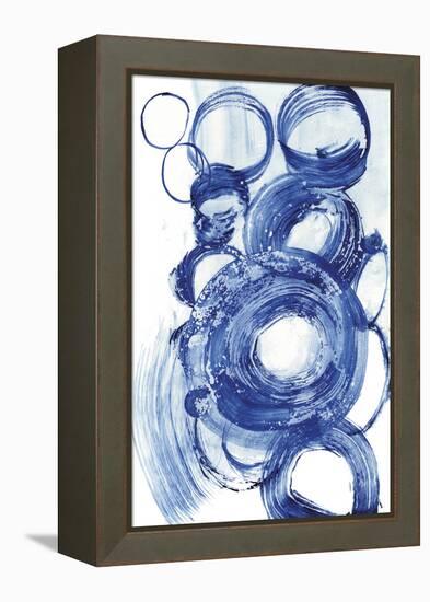 Blue Circle Study II-Jodi Fuchs-Framed Stretched Canvas