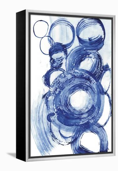 Blue Circle Study II-Jodi Fuchs-Framed Stretched Canvas