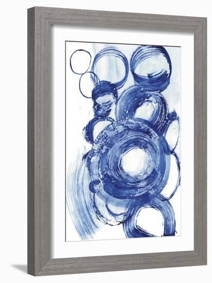 Blue Circle Study II-Jodi Fuchs-Framed Art Print