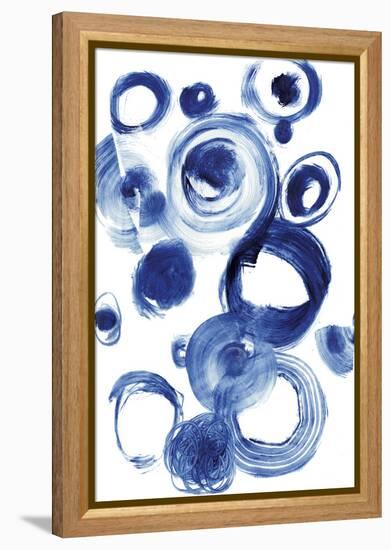 Blue Circle Study IV-Jodi Fuchs-Framed Stretched Canvas