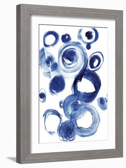 Blue Circle Study IV-Jodi Fuchs-Framed Art Print