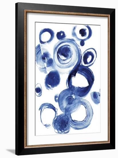 Blue Circle Study IV-Jodi Fuchs-Framed Art Print