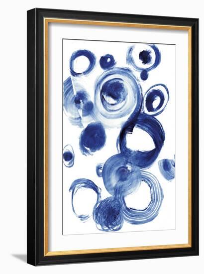 Blue Circle Study IV-Jodi Fuchs-Framed Art Print