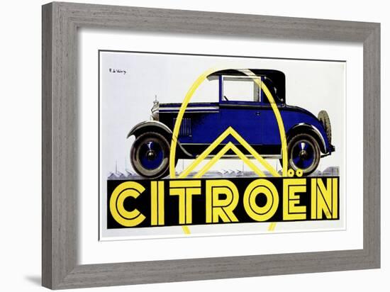 Blue Citroen-null-Framed Giclee Print