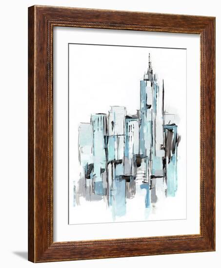 Blue City I-Ethan Harper-Framed Art Print