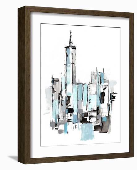 Blue City II-Ethan Harper-Framed Art Print