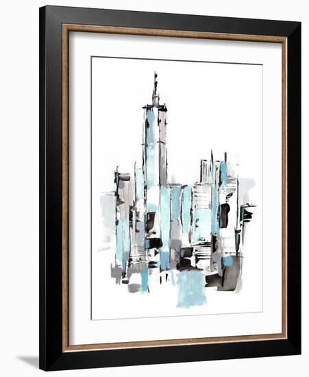 Blue City II-Ethan Harper-Framed Art Print