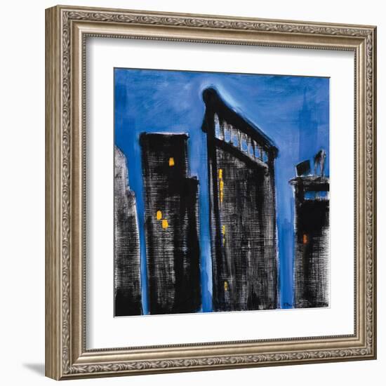 Blue Cityscape-Paul Brent-Framed Art Print