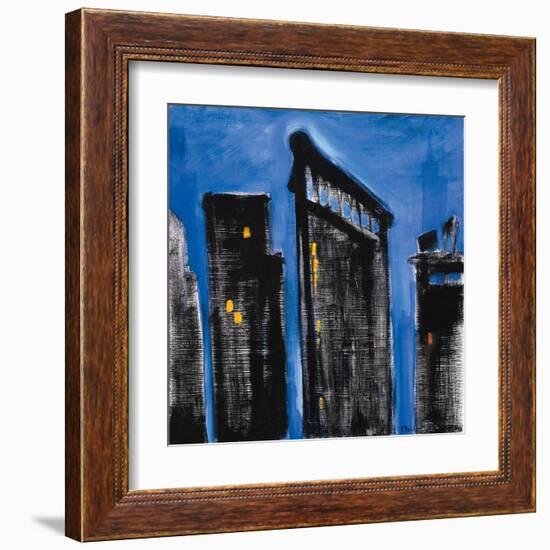 Blue Cityscape-Paul Brent-Framed Art Print