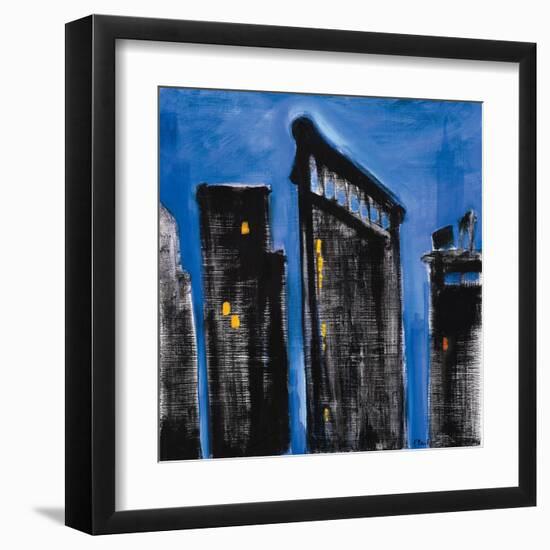 Blue Cityscape-Paul Brent-Framed Art Print