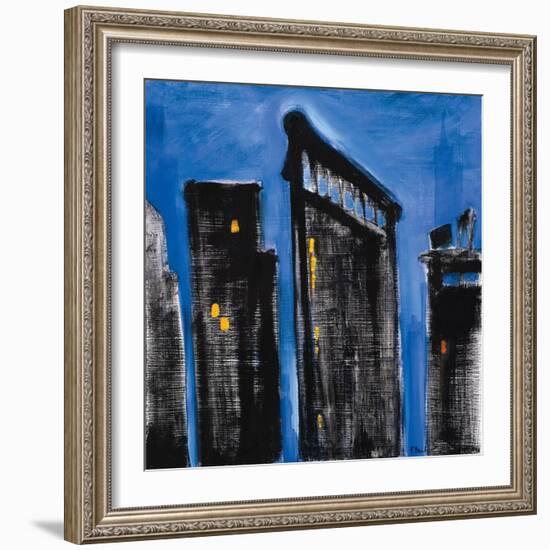 Blue Cityscape-Paul Brent-Framed Art Print