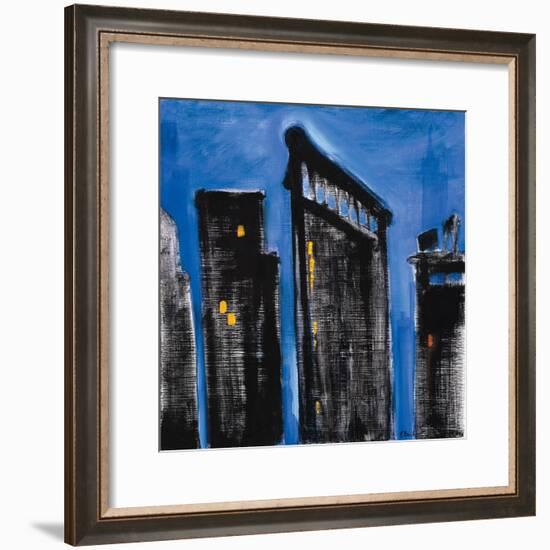 Blue Cityscape-Paul Brent-Framed Art Print