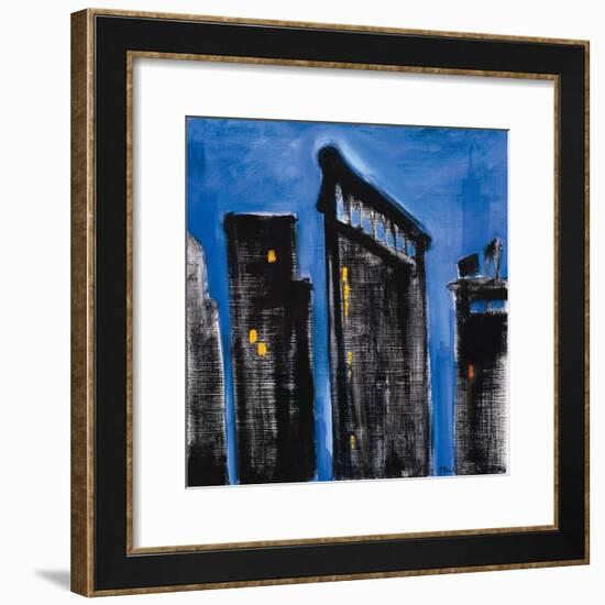Blue Cityscape-Paul Brent-Framed Art Print
