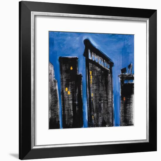 Blue Cityscape-Paul Brent-Framed Art Print