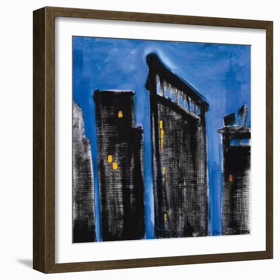 Blue Cityscape-Paul Brent-Framed Art Print