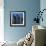 Blue Cityscape-Paul Brent-Framed Art Print displayed on a wall