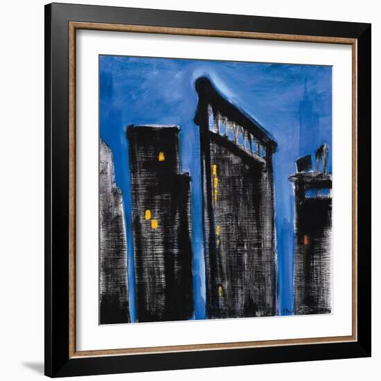 Blue Cityscape-Paul Brent-Framed Art Print