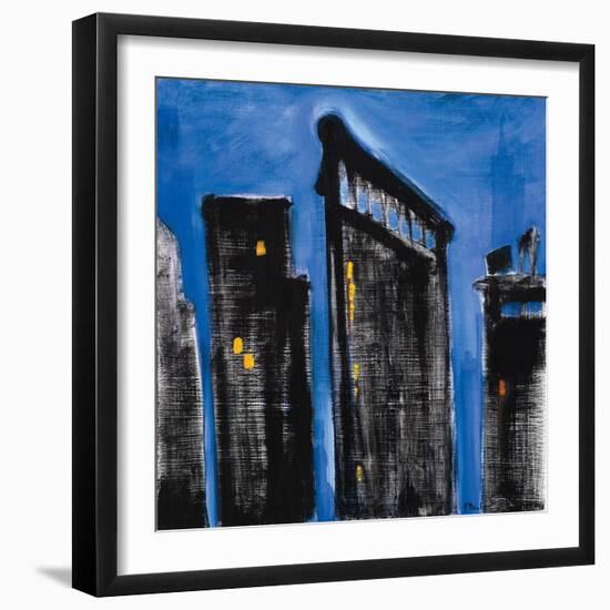 Blue Cityscape-Paul Brent-Framed Art Print