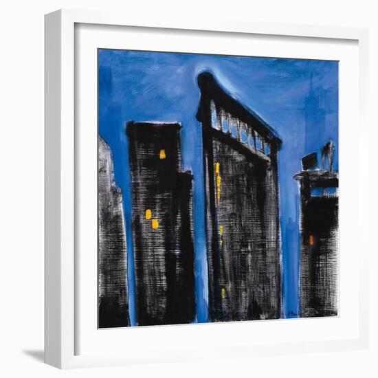 Blue Cityscape-Paul Brent-Framed Art Print