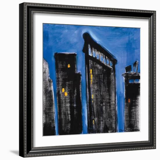 Blue Cityscape-Paul Brent-Framed Art Print