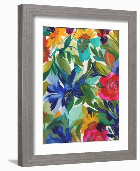 Blue  Clematis-Kim Parker-Framed Giclee Print