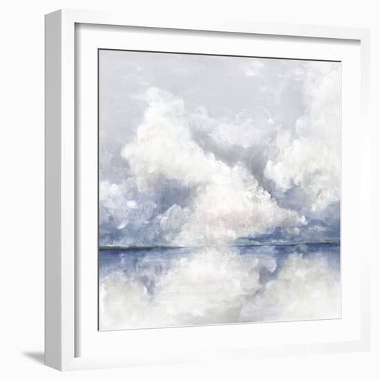 Blue Clouds-Maya Woods-Framed Art Print