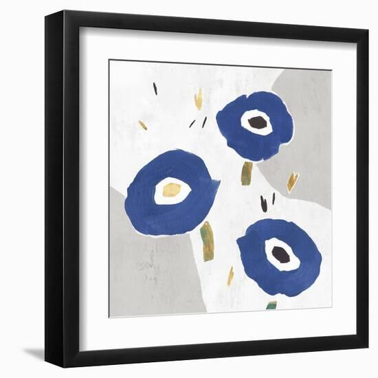 Blue Cluster I-Isabelle Z-Framed Art Print