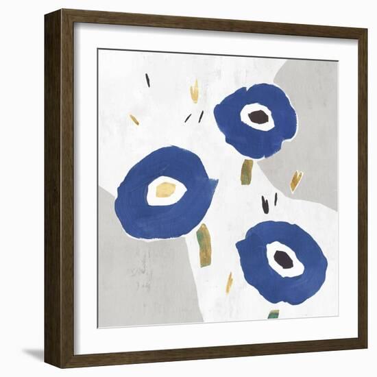 Blue Cluster I-Isabelle Z-Framed Art Print
