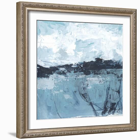 Blue Coast Abstract I-June Vess-Framed Art Print