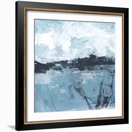 Blue Coast Abstract I-June Vess-Framed Art Print