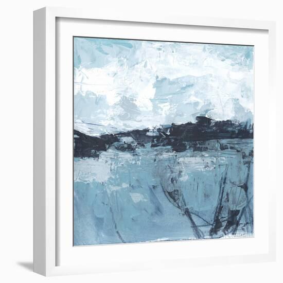 Blue Coast Abstract I-June Vess-Framed Art Print