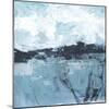 Blue Coast Abstract I-June Vess-Mounted Art Print