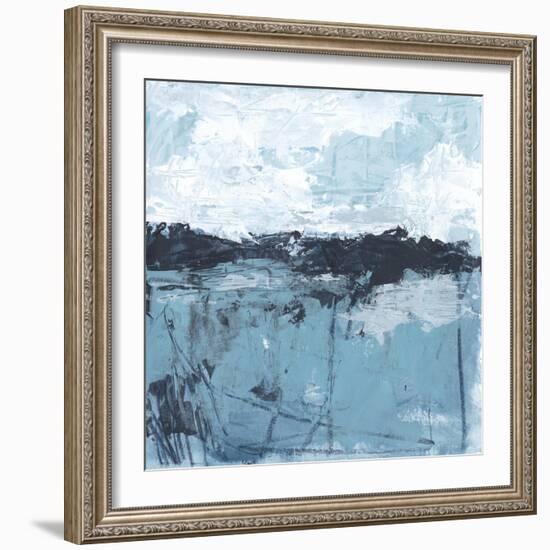 Blue Coast Abstract II-June Vess-Framed Art Print