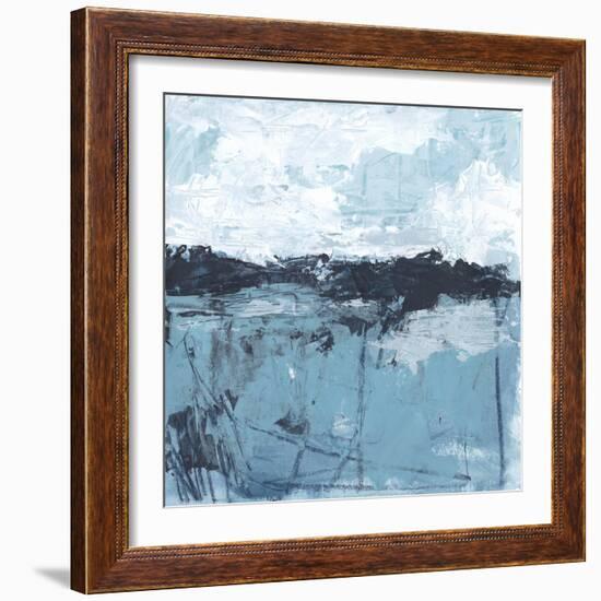 Blue Coast Abstract II-June Vess-Framed Art Print
