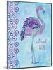 Blue Coast Flamingo, Stand Tall-Bee Sturgis-Mounted Art Print