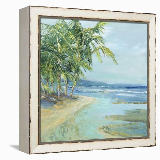 Blue Coastal Lagoon-Suzanne Wilkins-Framed Stretched Canvas