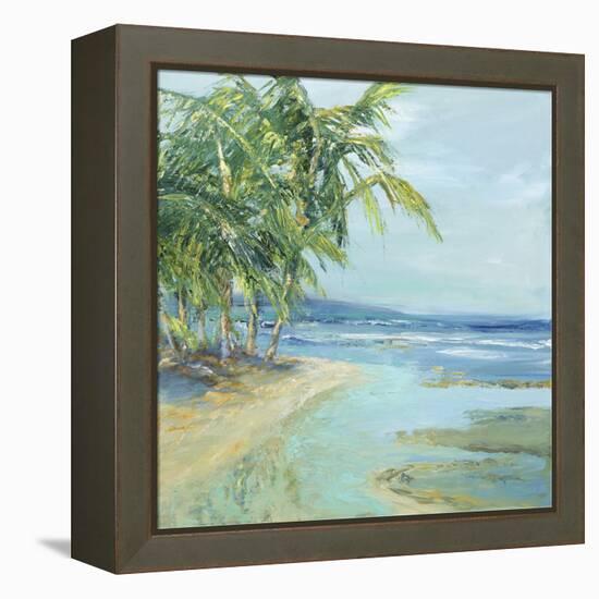 Blue Coastal Lagoon-Suzanne Wilkins-Framed Stretched Canvas