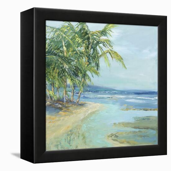 Blue Coastal Lagoon-Suzanne Wilkins-Framed Stretched Canvas