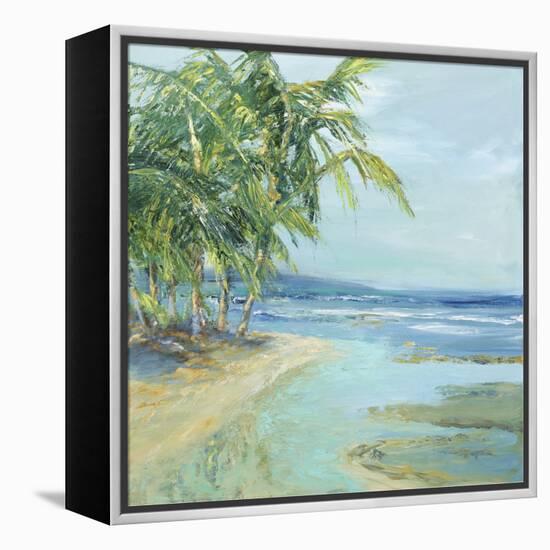 Blue Coastal Lagoon-Suzanne Wilkins-Framed Stretched Canvas