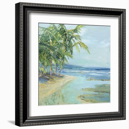 Blue Coastal Lagoon-Suzanne Wilkins-Framed Art Print